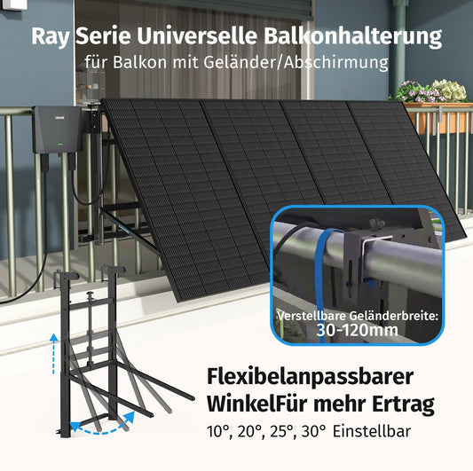 Sunshare Universalhalterung für Balkonkraftwerk-Solarmodule — Ansicht 2