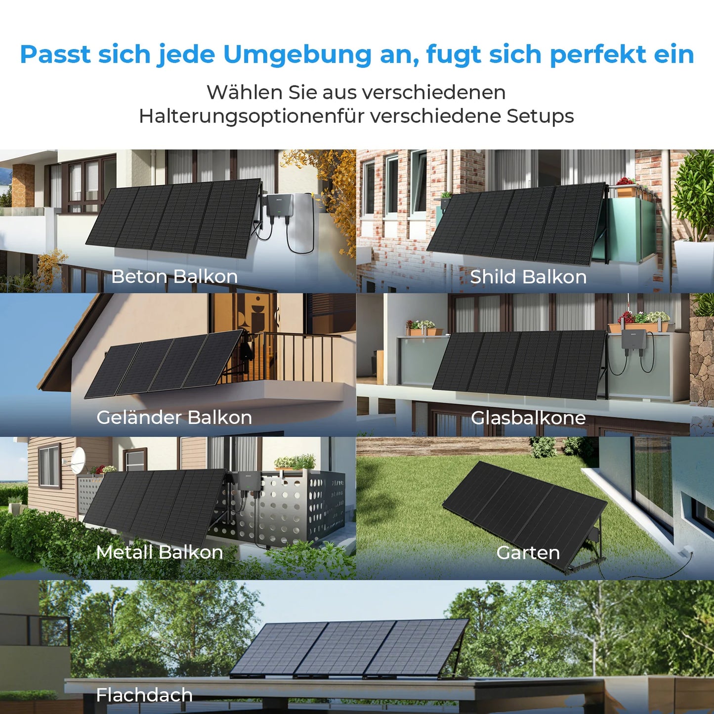 200W Balkonkraftwerk Sunshare mit 1,5kWh Speicher (1 x 200w Module + optionaler Speicher 1,5kWh)