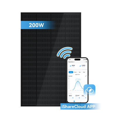 200W Balkonkraftwerk Sunshare mit 1,5kWh Speicher (1 x 200w Module + optionaler Speicher 1,5kWh)