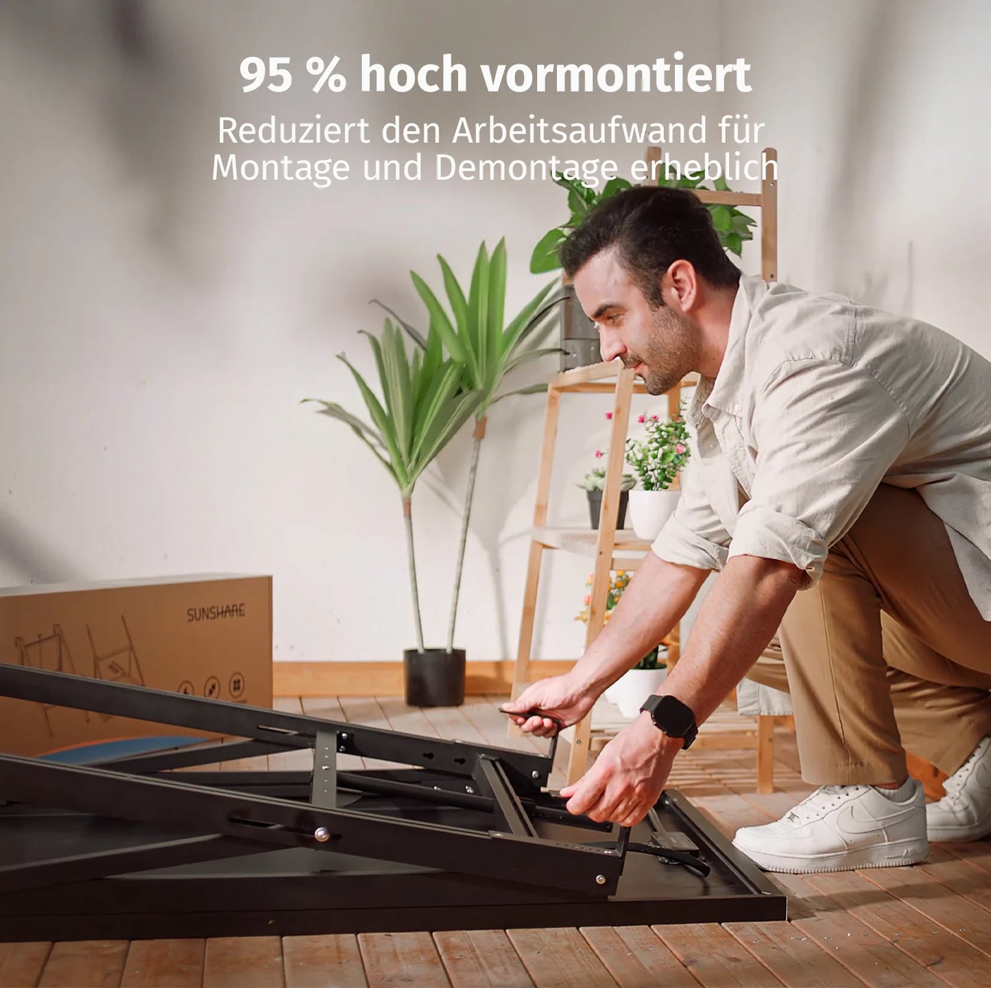 Balkonkraftwerk Universalhalterung für runde oder quadratische Handläufe