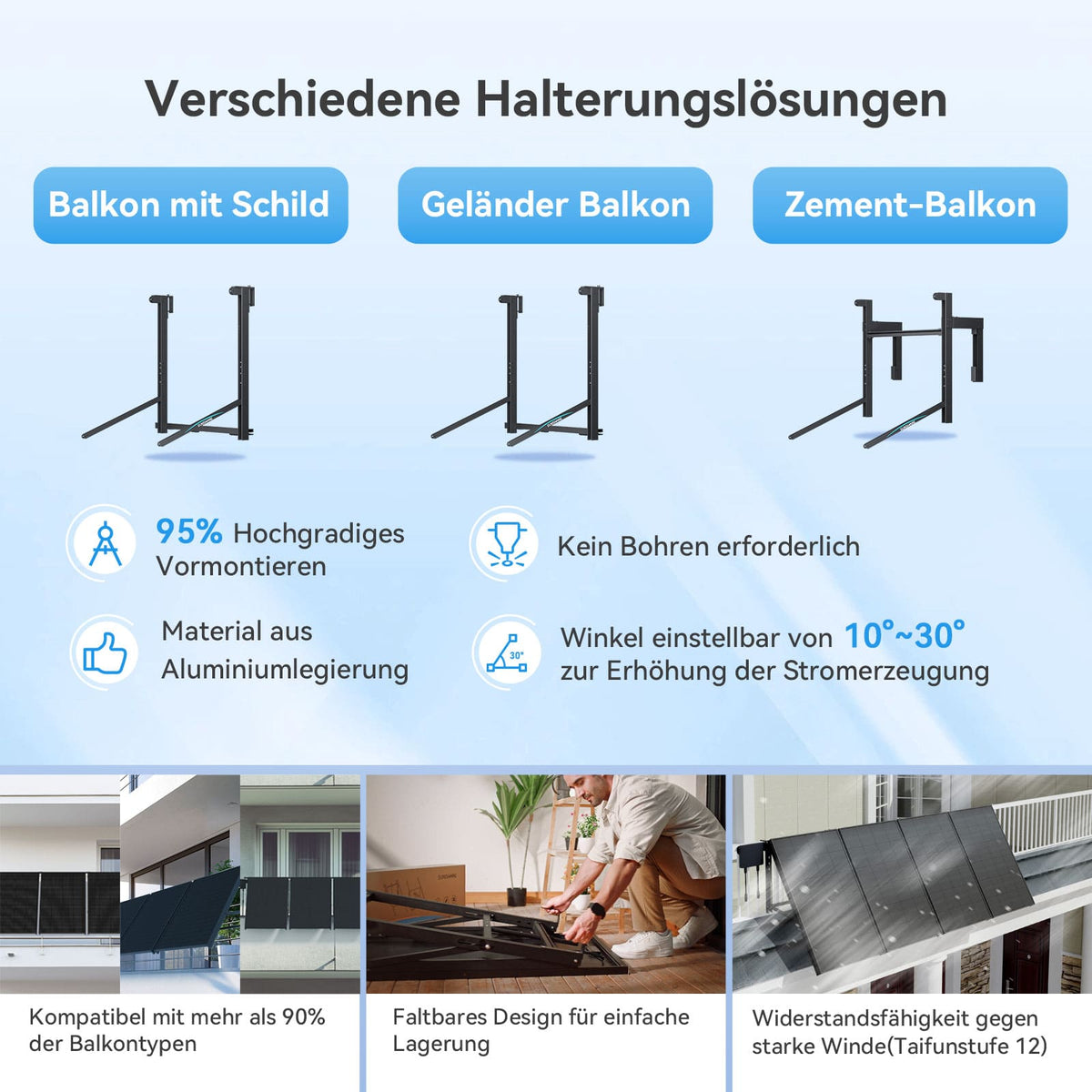 Glory Basiseinheit 4.019 Wh Speicher mit Hybrid-Wechselrichter