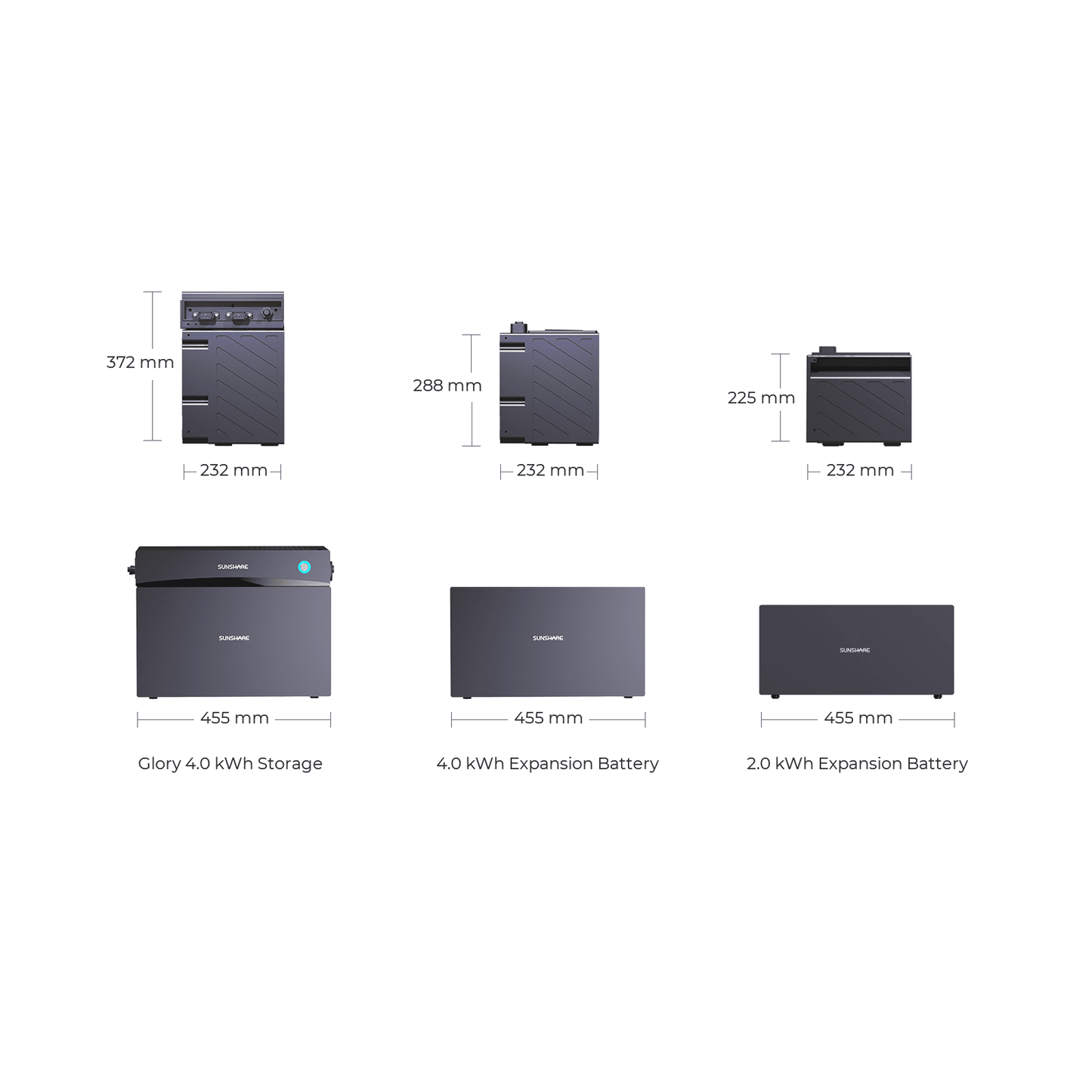 Glory Basiseinheit 4.019 Wh Speicher mit Hybrid-Wechselrichter