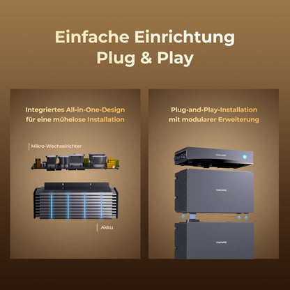 Glory Basiseinheit 4.019 Wh Speicher mit Hybrid-Wechselrichter