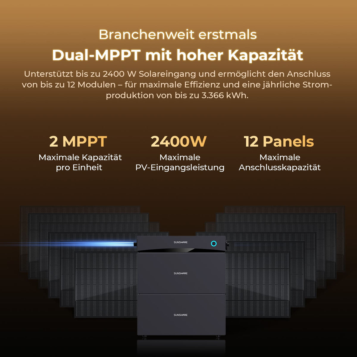 Glory Basiseinheit 4.019 Wh Speicher mit Hybrid-Wechselrichter