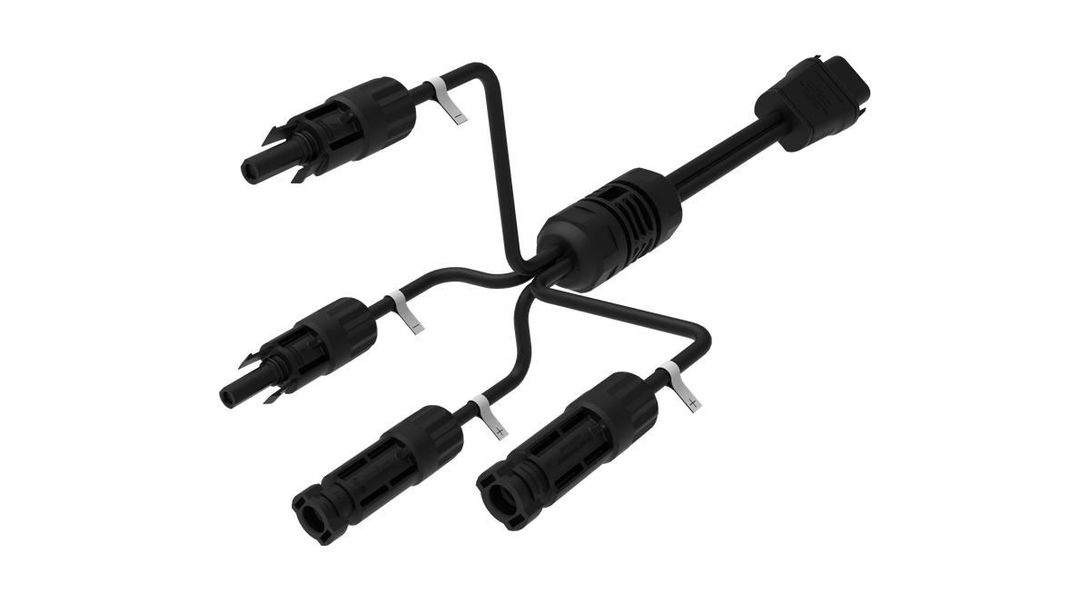 Anschluss-Detail: Sunshare-Slim auf MC4, Adapterkabel 1,5 m